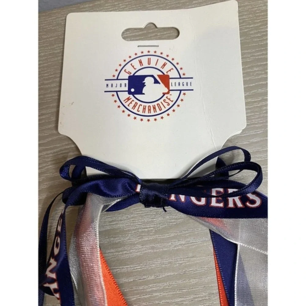 MLB Texas Rangers Hair Scrunchie Accessory Ponytail Holder NWT Official Licensed